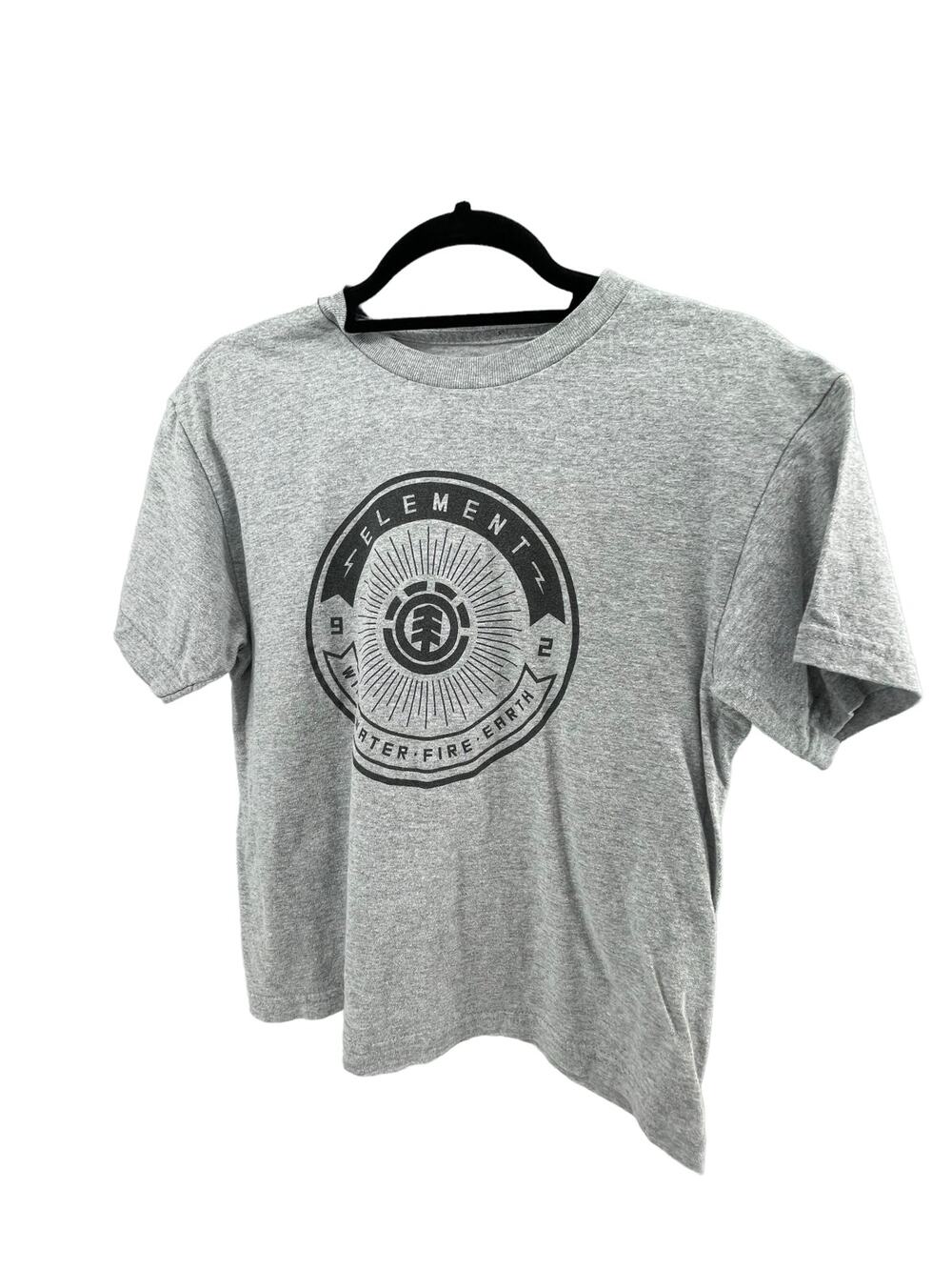 Element Boys Gray Graphic Short Sleeve T-Shirt Youth Size Medium